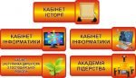 Таблички на шкільні кабінети в асортименті (Артикул: 3-0080)  