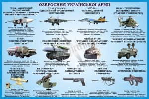 Стенд «Озброєння Української армі» (Артикул: 3-1531)