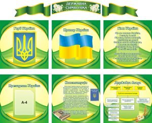 Набір стендів «Державна символіка» (Артикул: 3-0823)  