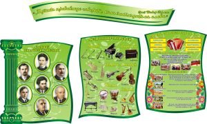 Набір стендів для оформлення кабінету музики (Артикул: 3-0394)  