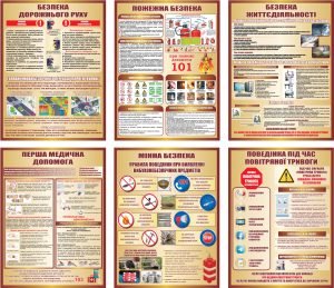 Набір стендів для оформлення класу безпеки (Артикул: 3-2133)  