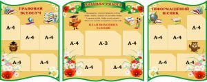 Набір стендів «Виховна робота» (Артикул: 3-1190)