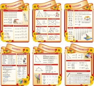 Набір стендів для кабінету математики (Артикул: 3-2173)  