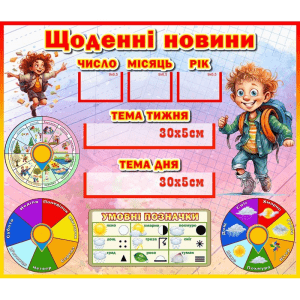 Стенд "Щоденні новини" НУШ 0327  