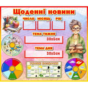 Стенд "Щоденні новини" НУШ 0326  