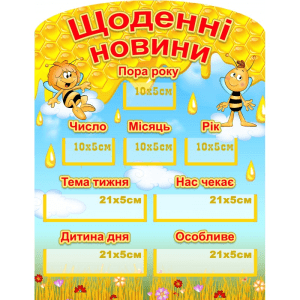 Стенд "Щоденні новини" НУШ 0286  