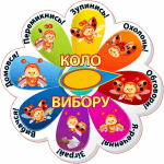 Стенд "Коло вибору "Бедрики" НУШ 0283  