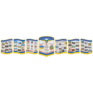 Набір інформаційних стендів "Символіка України, обереги, цікаві місця" СМ 0140