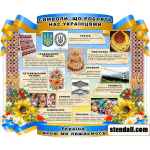Стенд "Символи, що роблять нас українцями" СМ 0110