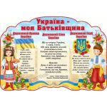 Стенд символіка України "Україна - моя Батьківщина" СМ 0059