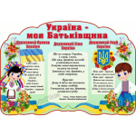 Стенд символіка України "Україна - моя Батьківщина" СМ 0058