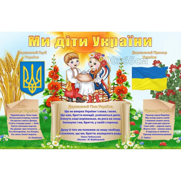 Стенди для школи • Державна символіка • Купити недорого