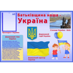 Інформаційний стенд "Батьківщина наша - Україна" СМ 0015  