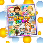 Альбом на липучках Тока Бока «Школа»