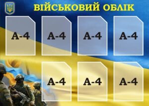 Стенд «Військовий облік» (Артикул: 3-2244)