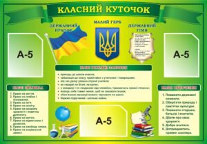 Стенд «Класний куточок» (Артикул: 3-2250)
