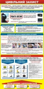 Наліпка «Цивільний захист» (Артикул: 3-1887)  