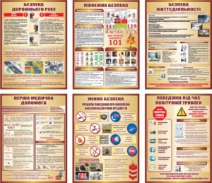 Набір наліпок для оформлення класу безпеки (Артикул: 3-2133)  