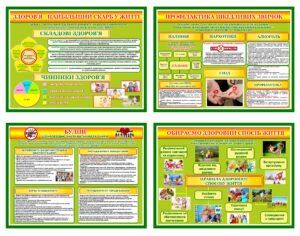 Набір стендів "Основи здоров'я" (АРТИКУЛ: 4-OZ-001)