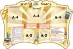 Стенд «Життя класу» для оформлення кабінету математики (АРТИКУЛ: 3-2337)  