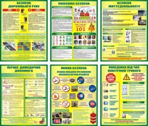 Набір наліпок для оформлення класу безпеки (Артикул: 3-1081)  