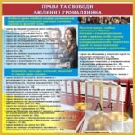 Стенд «Права та свободи людини і громадянина» (Артикул: 3-0505)  
