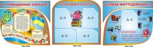 Комплект: Класний куточок, символіка та безпека життєдіяльності (Артикул: 3-0616)  