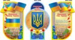 Комплект пластикових стендів «Державні символи» для оформлення кабінетів (АРТИКУЛ: 3-0736)  