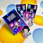 Блокнот на липучках К ПОП »Полювальниці на демонів» А6 формат на металевій пружині  