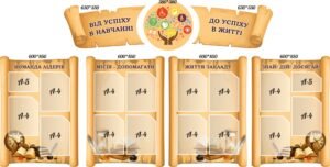 Комплект пластикових стендів «Від успіху в навчанні – до успіху в житті» (Артикул: 3-0959)  