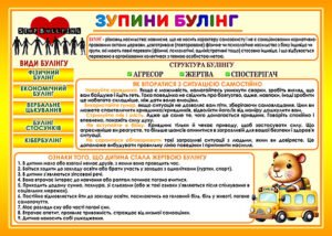 Стенд “Зупини булінг” із серії “Капібари” (Артикул: 4-NK_21120)  
