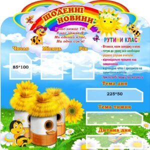 Пластиковий стенд «Щоденні новини класу» (Артикул: 3-1316)  